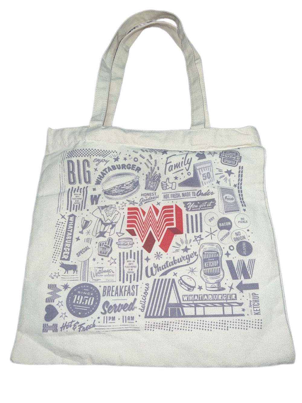 Whataburger Canvas Reusable Tote Bag